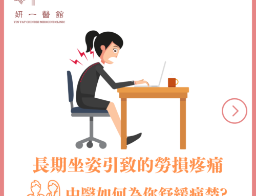 長期坐姿引致的勞損疼痛,中醫如何為你舒緩?